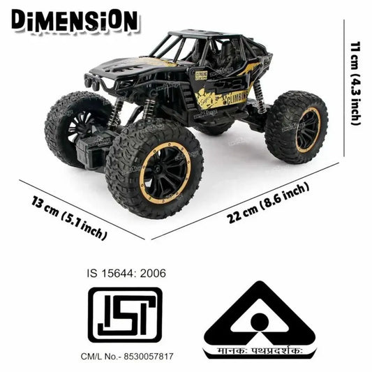 RC Off-Road Rock Crawler Car – High Grip 4WD Climbing Truck Toy